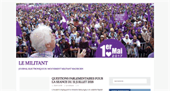 Desktop Screenshot of lemilitant.com