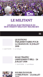 Mobile Screenshot of lemilitant.com